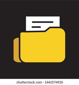 folder icon logo vector design template