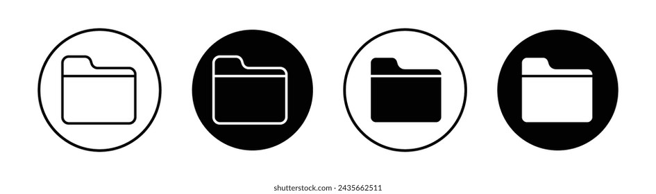 Folder icon mark in filled style