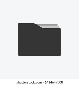 Folder icon. New trendy style folder graphic vector for your website, logo, app, UI. Colored folder icon. Illustration.