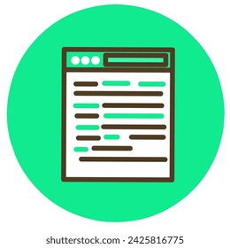 Folder Icon With Notes On It Vector