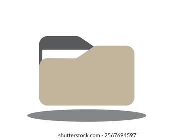 Folder icon. Office document symbol. Empty file sign. Archive files. Storage folders. Vector illustration.