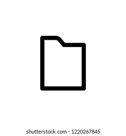 Folder Icon. Office Mobility Sign and Symbol. EPS 10.