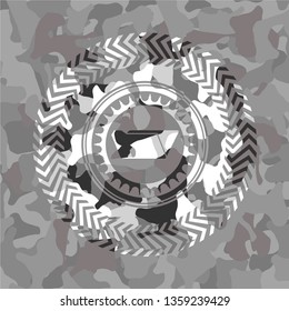 folder icon on grey camouflaged pattern