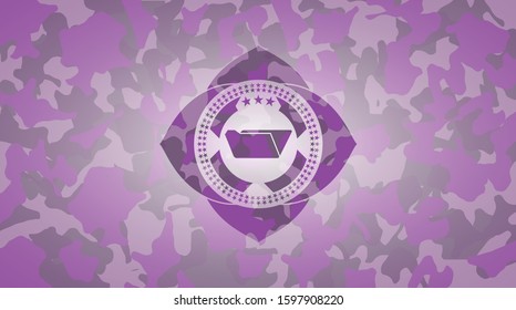 folder icon on pink camo pattern