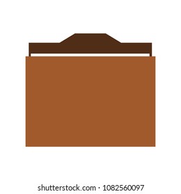 folder icon on white background, vector illustration