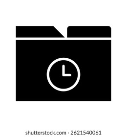 Folder icon on white background