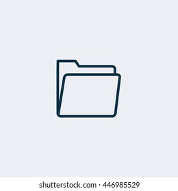 Folder icon, opened icon