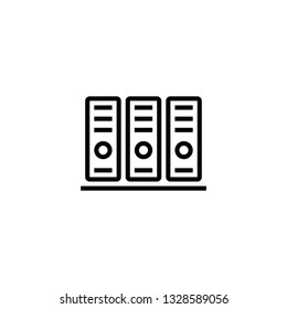 folder icon, outline black style