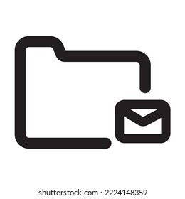 Icono de carpeta con estilo de esquema