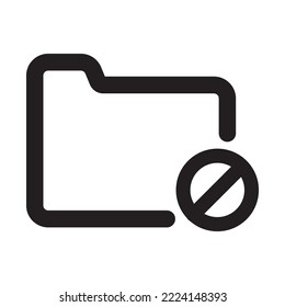 Icono de carpeta con estilo de esquema