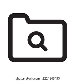 Icono de carpeta con estilo de esquema