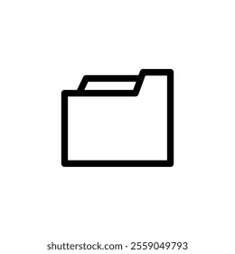 folder icon outline style UI UX illustration