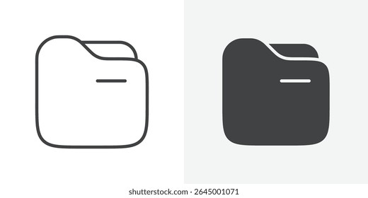 Folder icon Outline vector sign