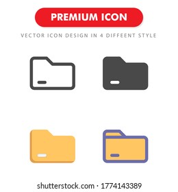 paquete de iconos de carpeta aislado en fondo blanco. para el diseño de su sitio web, logotipo, aplicación, interfaz de usuario. Ilustración gráfica vectorial y trazo editable. EPS 10.