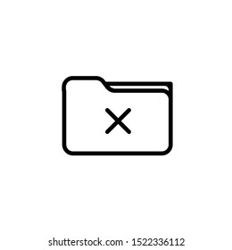 Folder icon. Folder remove icon.