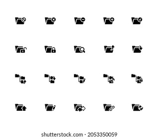 Folder Icon Set - 1 of 2 - 32px Solid