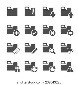 folder icon set 1, vector eps10