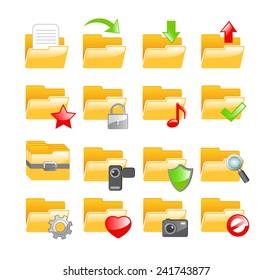 Folder icon set 