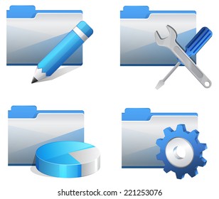 Folder Icon Set - Illustration