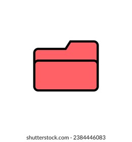 Folder icon set illustration. folder sign and symbol