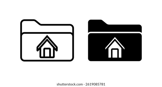 Folder icon set. for mobile concept and web design on white background