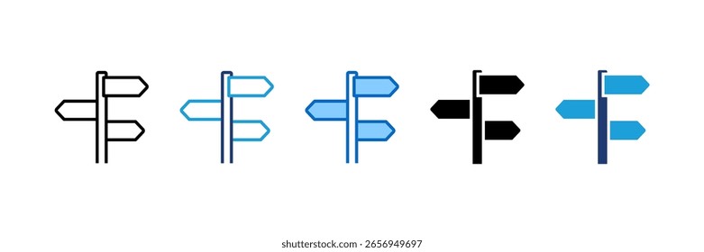 Folder icon set multiple style collection