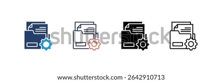 Folder Icon set multiple style collection