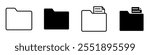 Folder icon. Folder icon set. folder vector icons. Vector icon. 
