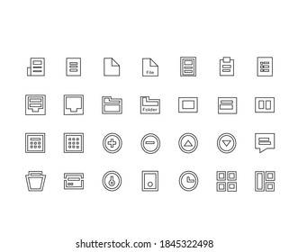 Folder icon set for the web. two eight sets of folder icons