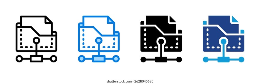 Folder icon sheet multiple style collection