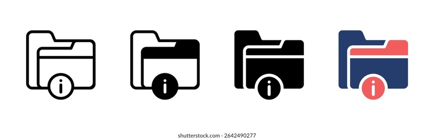 Folder icon sheet multiple style collection