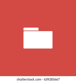 folder icon. sign design. red background