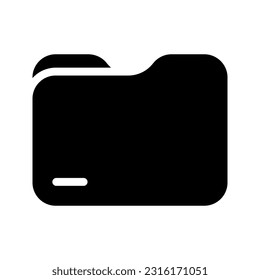 Folder icon. sign for mobile concept and web design. vector illustration