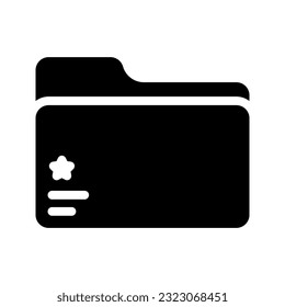 Folder icon. sign for mobile concept and web design. vector illustration