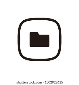 Folder icon sign symbol