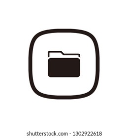 Folder icon sign symbol