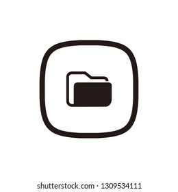 Folder icon sign symbol