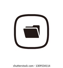 Folder icon sign symbol
