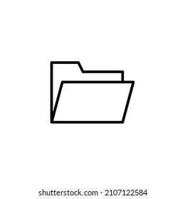 Icono de carpeta. signo de carpeta y símbolo