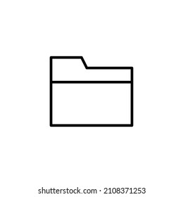 Icono de carpeta. signo de carpeta y símbolo