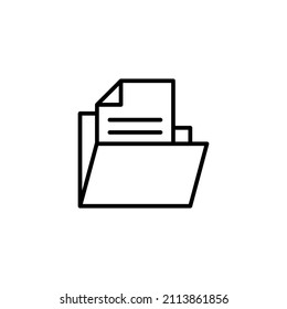 Icono de carpeta. signo de carpeta y símbolo