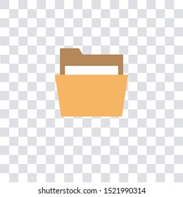 folder icon sign and symbol. folder color icon for website design and mobile app development. folder icon from essential collection collection for mobile concept and web apps icon.