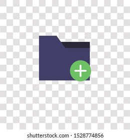 folder icon sign and symbol. folder color icon for website design and mobile app development. Simple Element from interaction assets collection for mobile concept and web apps icon.