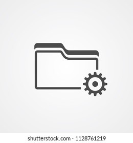 Folder icon sign symbols
