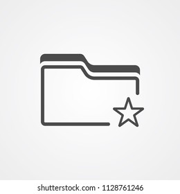 Folder icon sign symbols