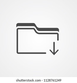 Folder icon sign symbols