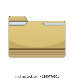 Folder icon sign vector design template and illustration