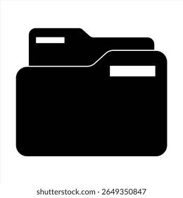 folder icon, Folder sign. vector illustration	