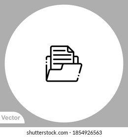 Folder icon sign vector,Symbol, logo illustration for web and mobile