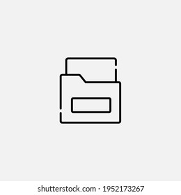 Ordner-Symbol, Vektorsymbol, Symbol, Logo-Illustration für Web und Mobile